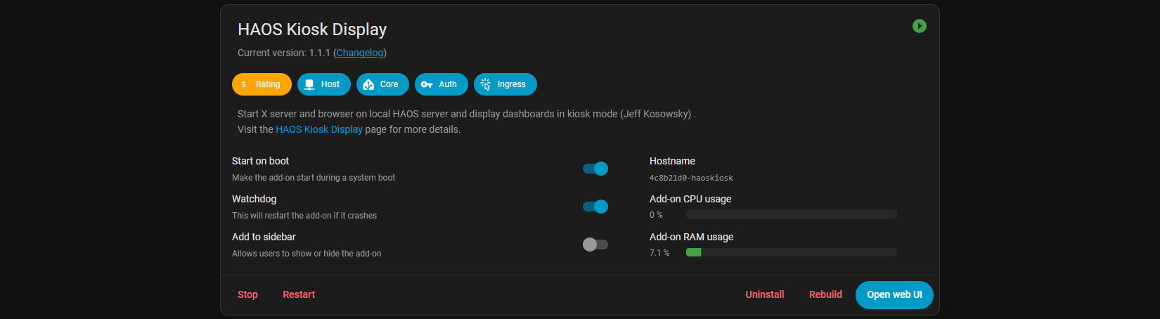 Setting up HAOSKiosk