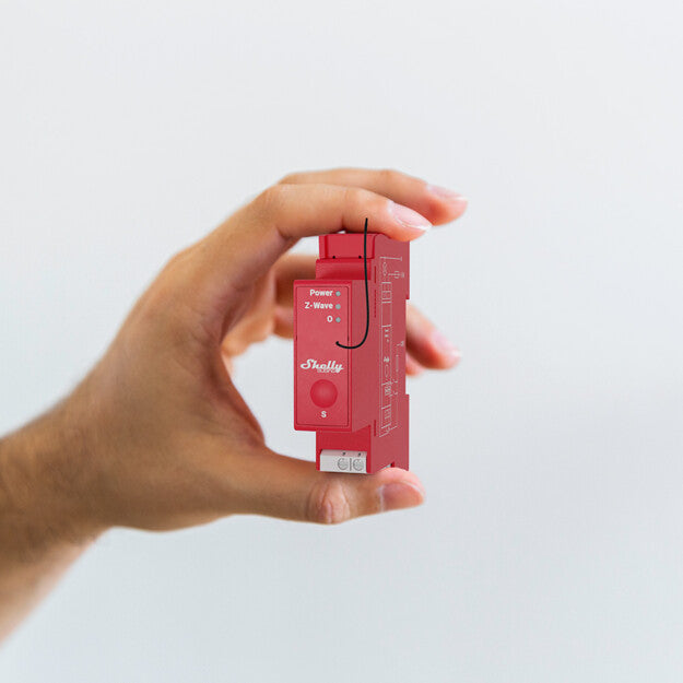 Shelly Wave Pro 1PM – 1-Channel Z-Wave DIN-Rail Smart Relay (Power Monitoring)