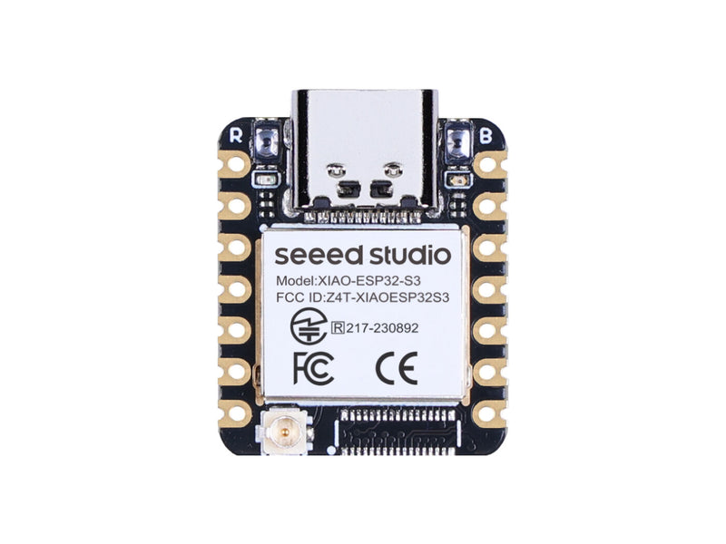 Seeed Studio XIAO ESP32S3 - 2.4GHz WiFi, BLE 5.0, 8MB PSRAM, 8MB FLASH, Dual-core, battery charge supported, power efficiency and rich Interface, ideal for Smart Homes, IoT, Wearable Devices, Robotics