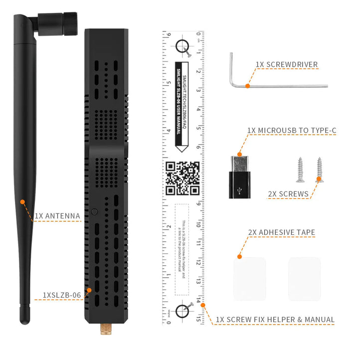 Zigbee LAN POE Coordinator SMLIGHT SLZB-06 - supports Ethernet/USB/WiFi, works with Zigbee2MQTT/Home Assistant/ZHA