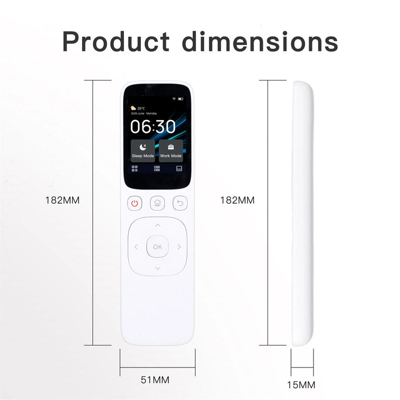 MOES Handheld Smart Screen – Tuya Smart Touchscreen IR Remote Controller