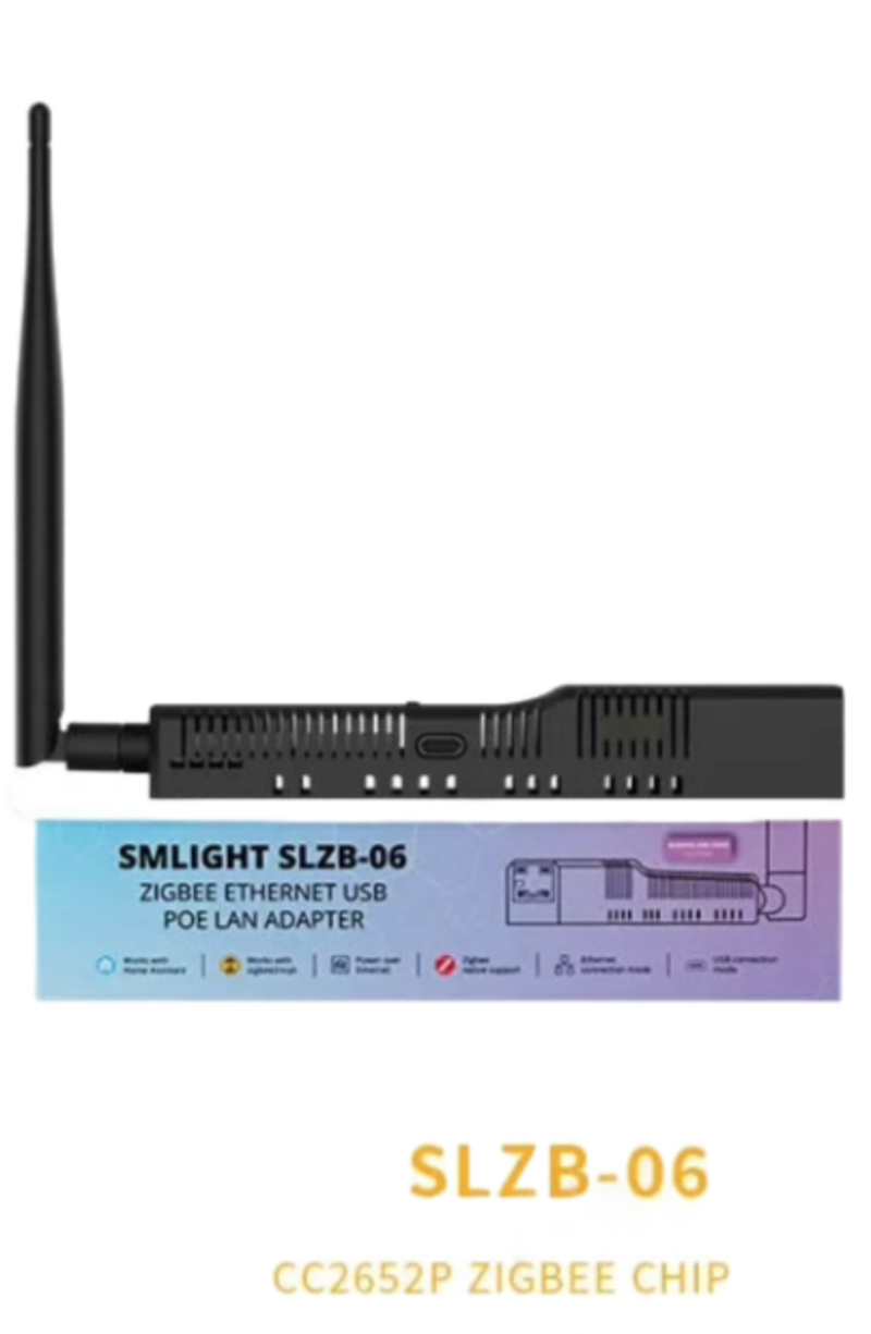 Zigbee LAN POE Coordinator SMLIGHT SLZB-06 - supports Ethernet/USB/WiFi, works with Zigbee2MQTT/Home Assistant/ZHA
