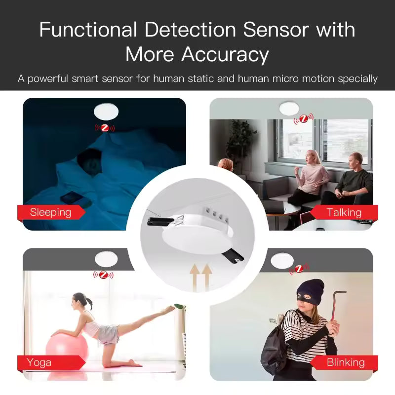 Tuya Wi-Fi mmWave Human Presence Sensor (Ceiling-Mount)