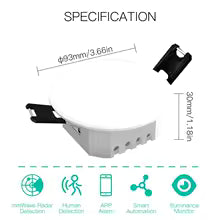 Tuya Wi-Fi mmWave Human Presence Sensor (Ceiling-Mount)