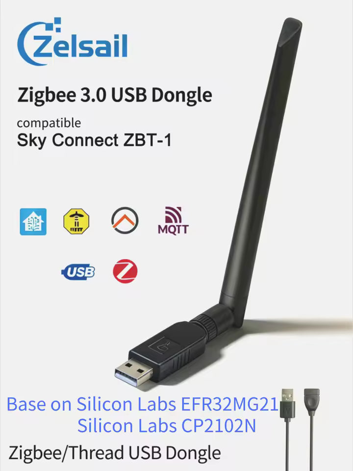 Zigbee 3.0 USB Coordinator – ZBT-1 / ZBT-2 Alternative, Home Assistant Ready (Plug & Play)