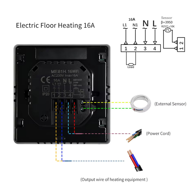 Tuya Smart Thermostat For Underfloor Heating