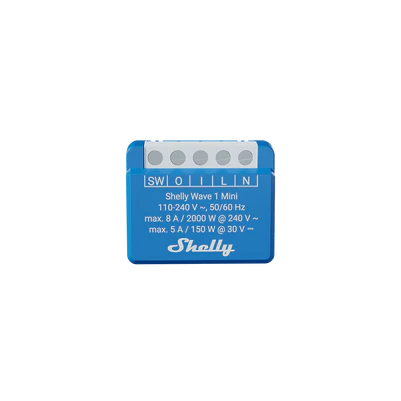 Shelly Wave 1 Mini LR – Z-Wave Long Range Smart Relay