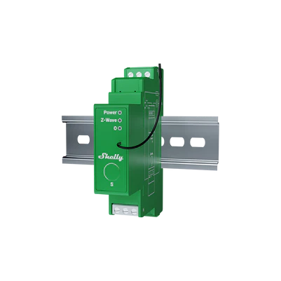 Shelly Wave Pro Dimmer 1PM – 1-Channel Z-Wave DIN-Rail Dimmer (Power Monitoring)