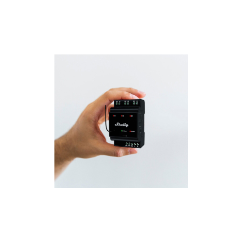 Shelly Wave Pro 3 LR – 3-Channel Z-Wave DIN-Rail Smart Relay (Dry Contacts, Long Range)