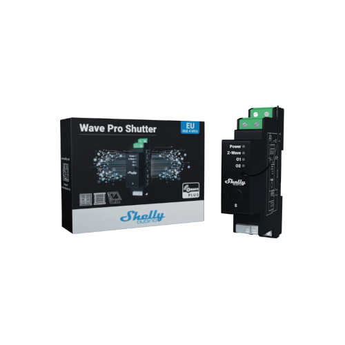 Shelly Wave Pro Shutter – Z-Wave DIN-Rail Shutter Controller with Power Monitoring
