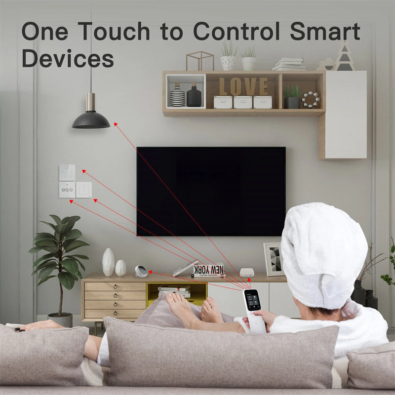 MOES Handheld Smart Screen – Tuya Smart Touchscreen IR Remote Controller