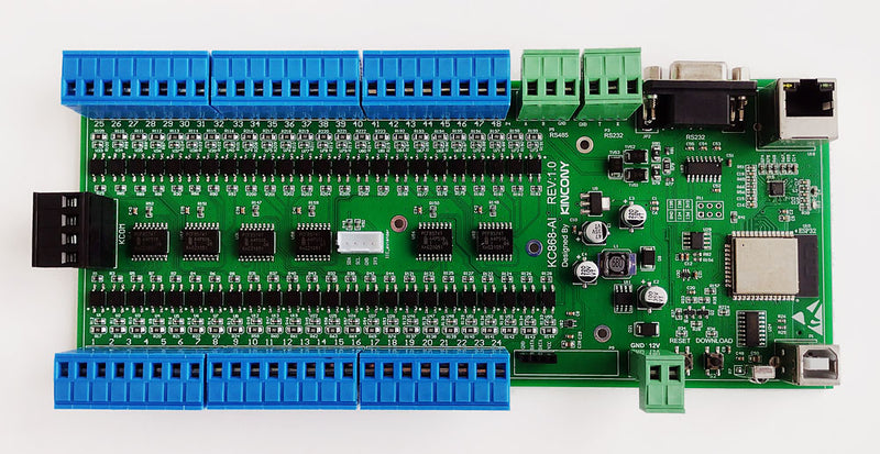 KinCony KC868-AI – 48-Channel ESP32 Input Controller (Ethernet/Wi-Fi)