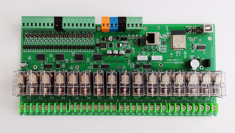 KinCony KC868-E16S – 16-Channel ESP32 Smart Relay Controller