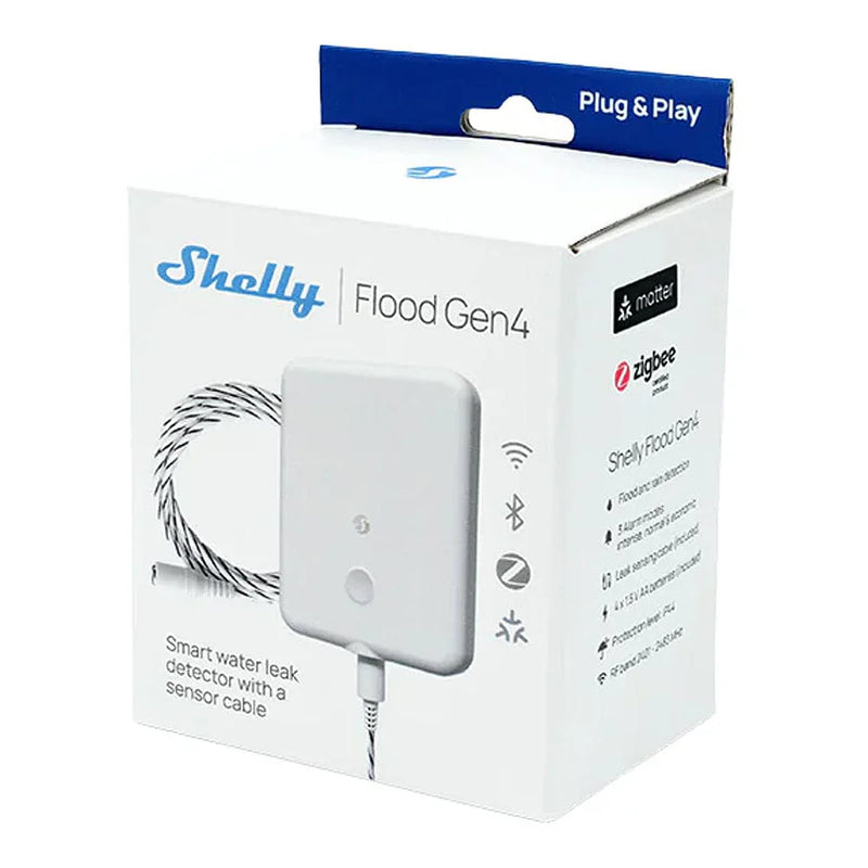 Shelly Flood Gen4 – Smart Water Leak & Rain Detection Sensor
