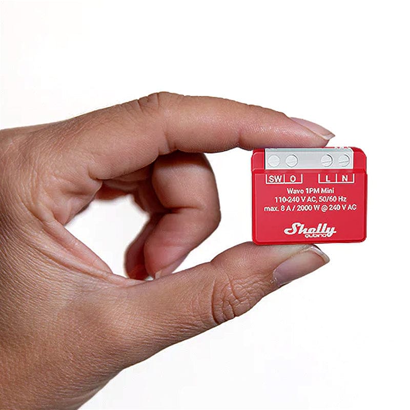 Shelly Wave 1PM Mini – Z-Wave Smart Switch with Power Monitoring (8A)