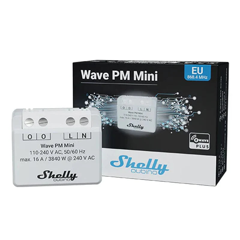 Shelly Wave PM Mini – Z-Wave Power Meter (No Switching, 16A)