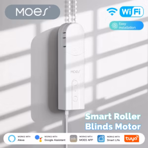 MOES Tuya WiFi Smart Blind Motor – App & Voice Control (UK Plug)