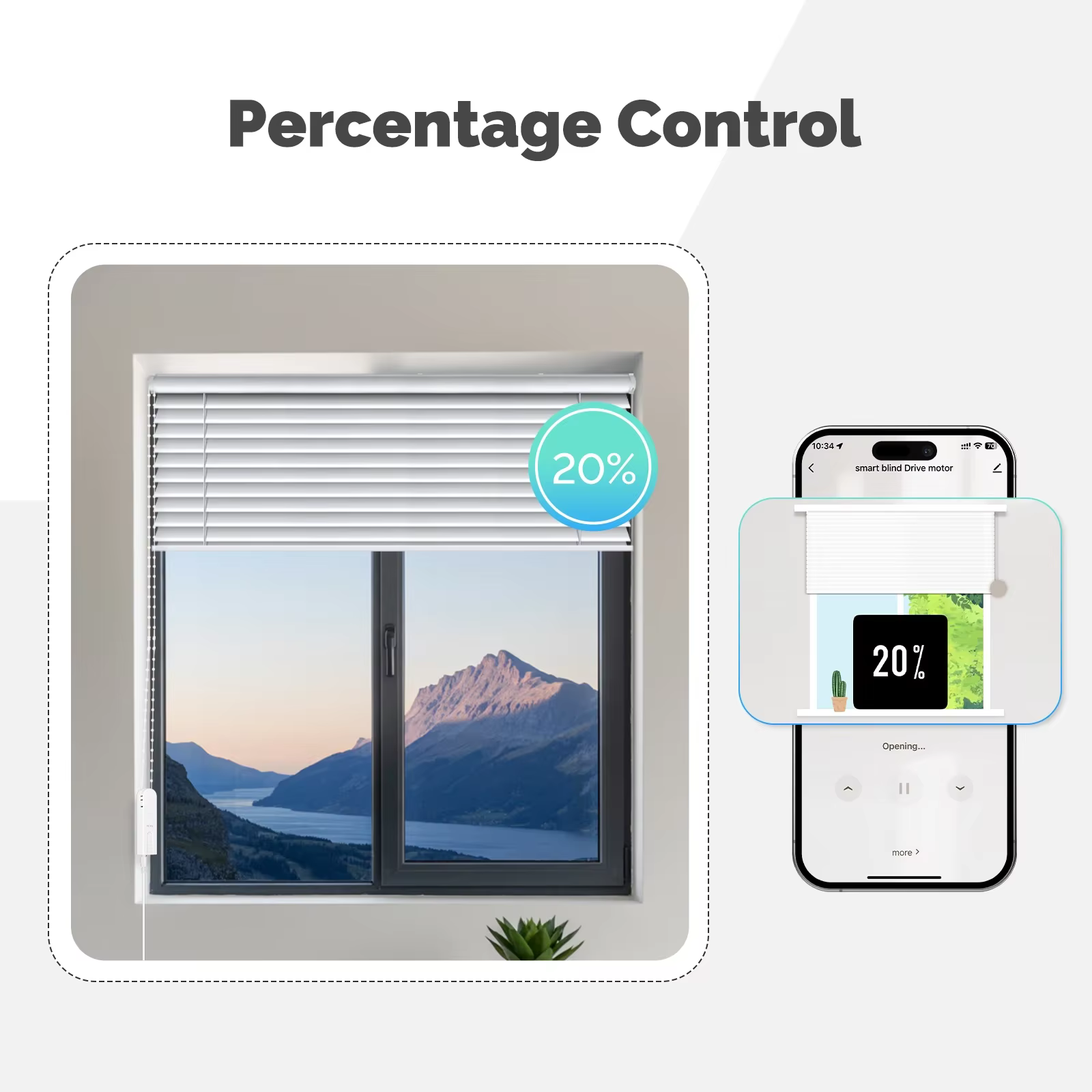 MOES Tuya WiFi Smart Blind Motor – App & Voice Control (UK Plug) - Image 3