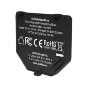 Shelly LoRa Add-on – Long-Range Communication Module for Shelly Gen3 & Gen4