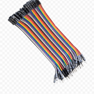 40-Way Male-to-Female Dupont Jumper Wire Ribbon – 15cm
