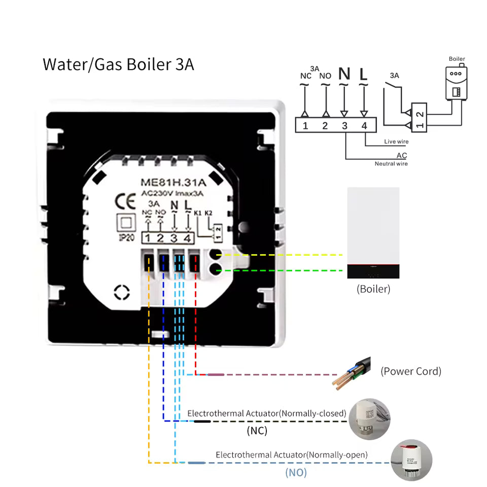 Tuya ME81H 16A Wi-Fi Smart Thermostat - Image 6