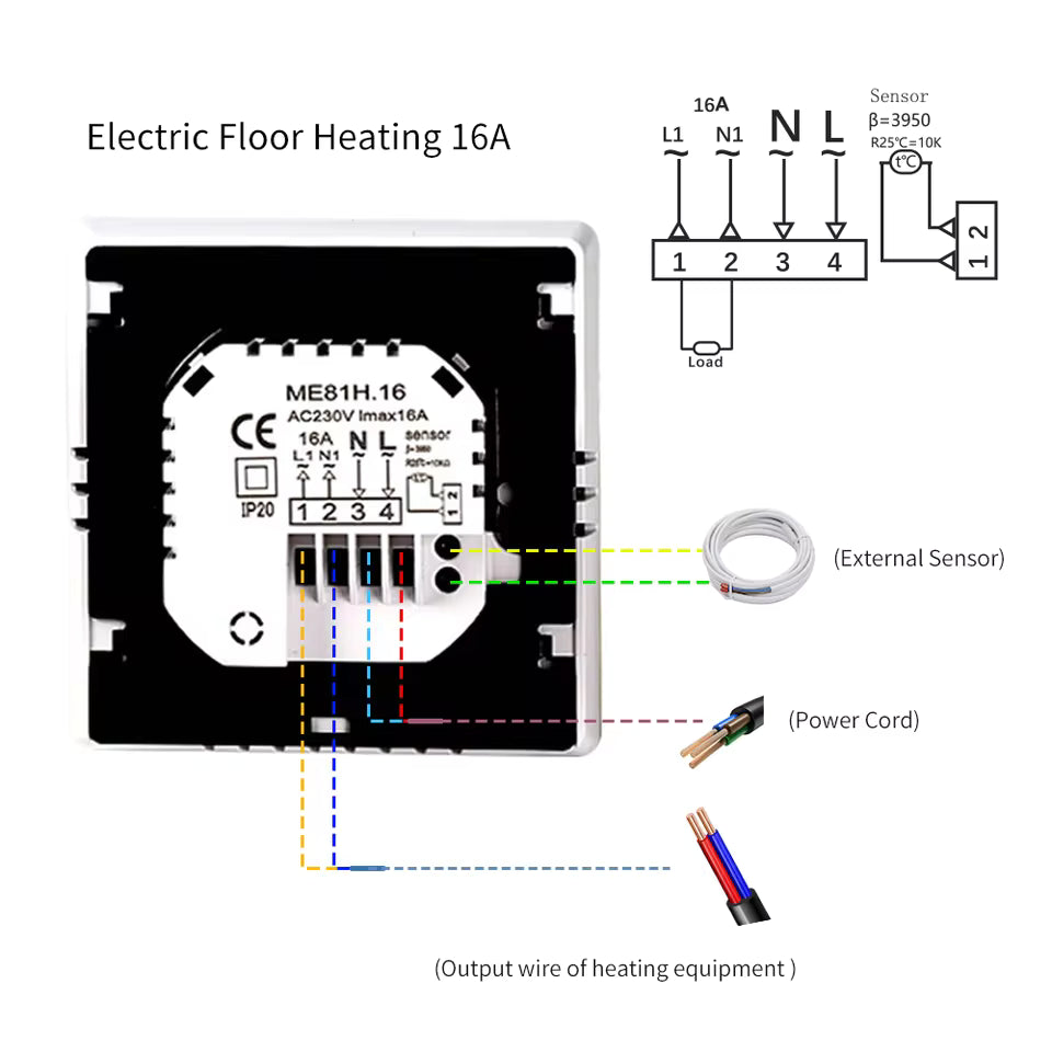Tuya ME81H 16A Wi-Fi Smart Thermostat - Image 9