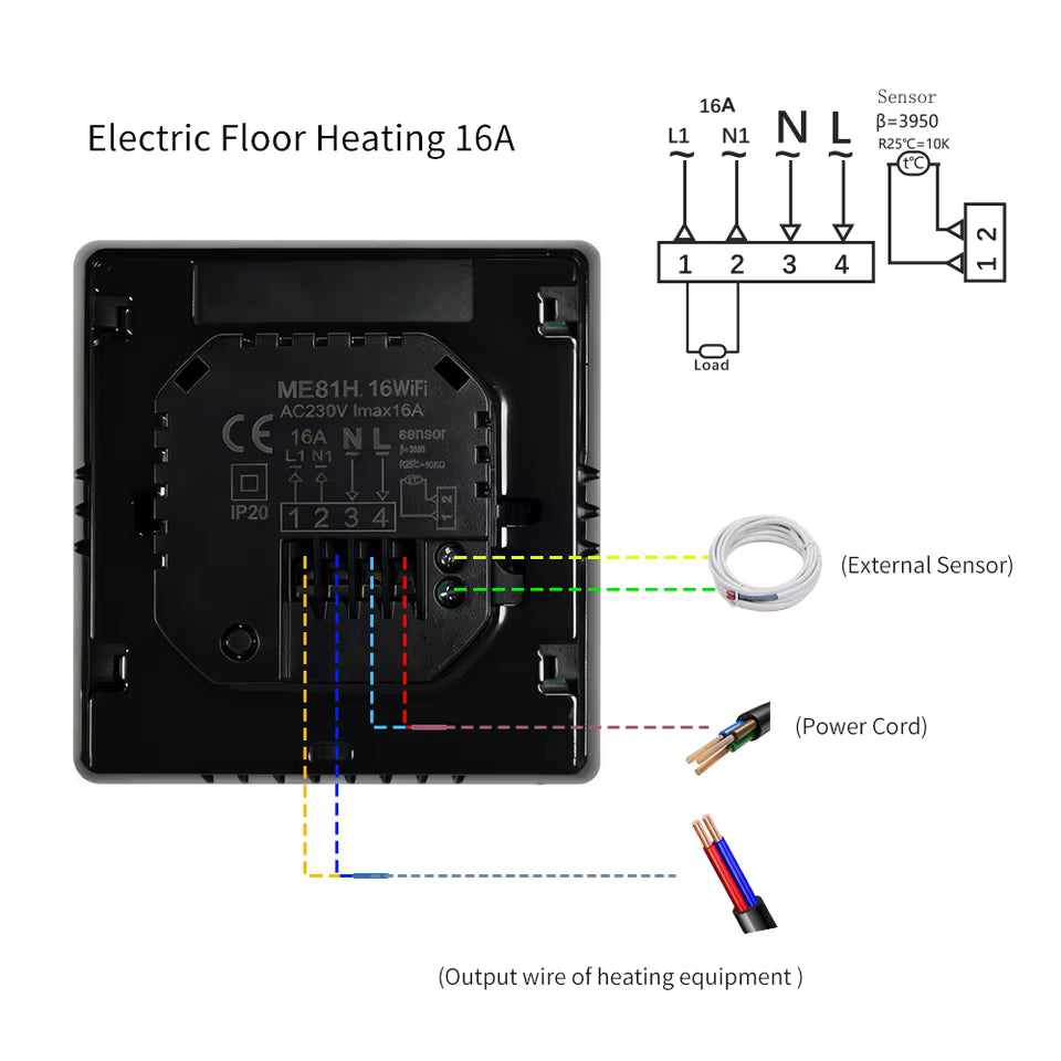 Tuya ME81H 16A Wi-Fi Smart Thermostat - Image 11